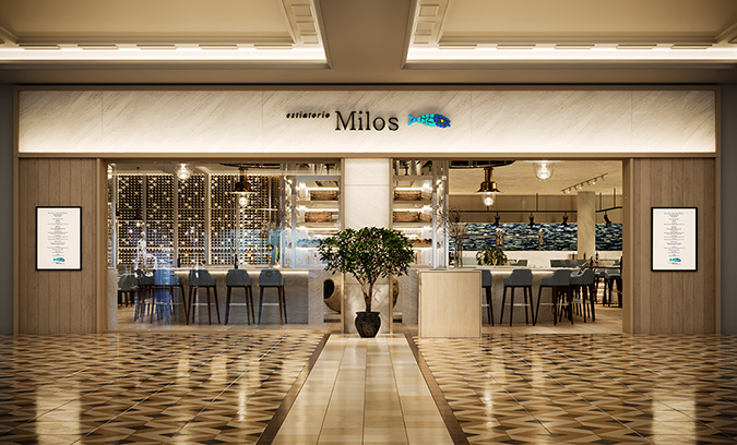 Milos, Restaurant, Alain Carle architecte, rendu photo-réaliste, 3d rendering, Montréal